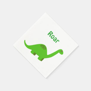 Jetable Serviette de dinosaure d'hurlement de joyeux