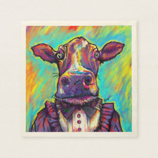 Jetables Célèbre Cocktail de vache serviettes