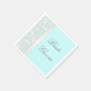 Jetables Coquillages de mariage de plage et serviettes de p