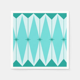 Jetables Diamants géométriques et serviettes de papier de