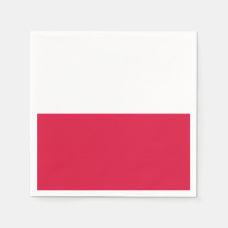 Jetables Drapeau de la Pologne Papier serviettes