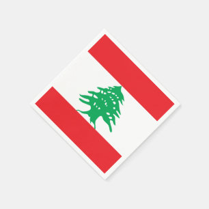 Jetables Drapeau des serviettes de papier du Liban
