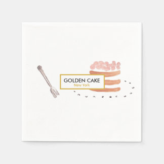 Jetables Élégante pâtisserie/boulangerie/Café serviettes