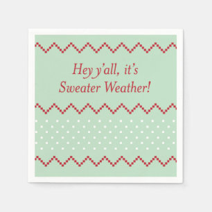 Jetables Hé vous serviettes de temps de chandail