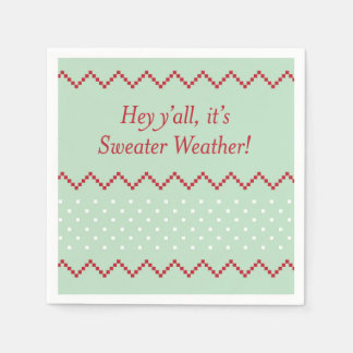 Jetables Hey Y'all Sweather Météo serviettes