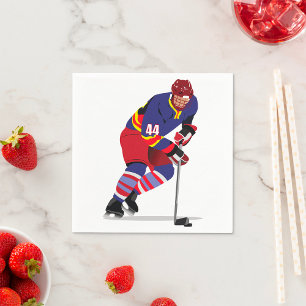 Jetables Jouer Hockey sur glace Papier serviettes