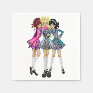 Jetables Les Irlandais dansent les serviettes de papier