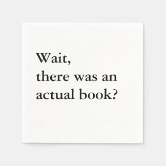 Jetables Livre Club Cocktail serviettes - Attendre