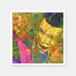 Jetables serviettes de mardi gras