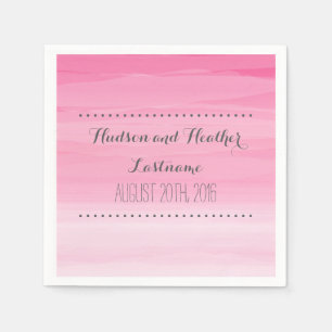 Jetables Serviettes de Mariage rose chaud