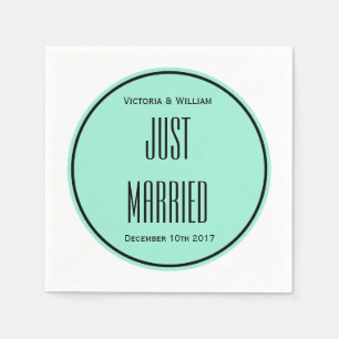 Jetables Serviettes de Mariages mariés