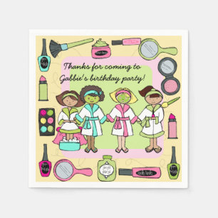 Jetables Serviettes de papier d'anniversaire de spa de jour