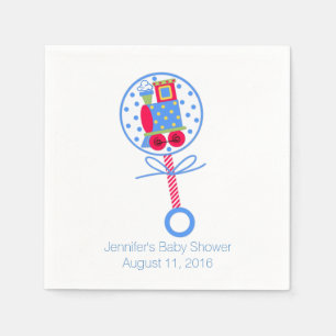 Jetables Serviettes de papier de baby shower de train de