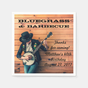 Jetables Serviettes de papier de partie de Bluegrass et de