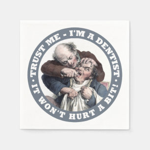 Jetables Serviettes de papier d'humour de DENTISTE