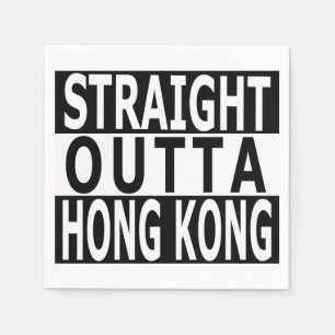 Jetables Serviettes droites de cocktail d'Outta Hong Kong