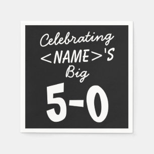 Jetables Serviettes personnalisées pour célébrer le 50e ann