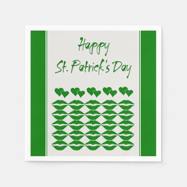 Jetables Serviettes Saint Patrick (Devant)