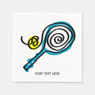 Jetables Serviettes thématiques de tennis pour la maison o