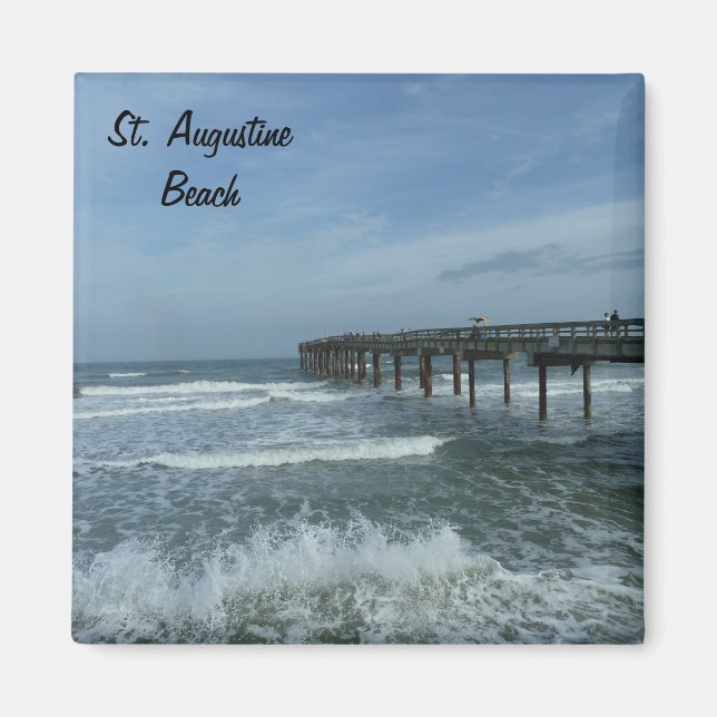 Jetée de Saint-Augustine Beach Magnet photo FL (Devant)