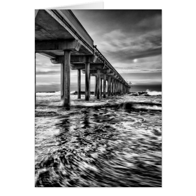 Jetée en N&B à l'aube, Californie (Devant)