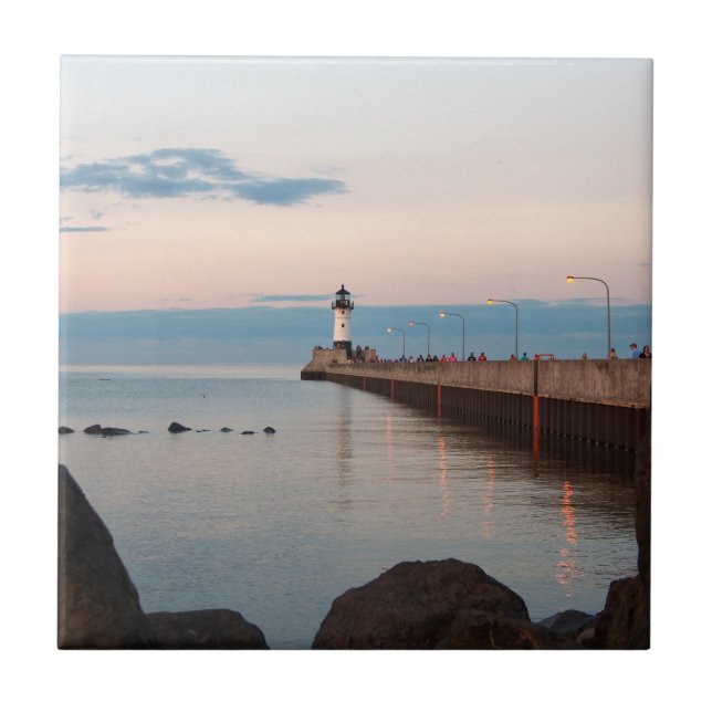 Jetée nord du port de Duluth Carreau léger (Devant)