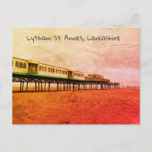 Jetée victorienne St Annes à Lancashire, carte pos