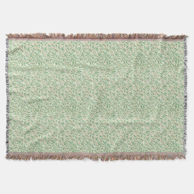 Jeter la couverture avec frange Art Nouveau Willow (Devant)