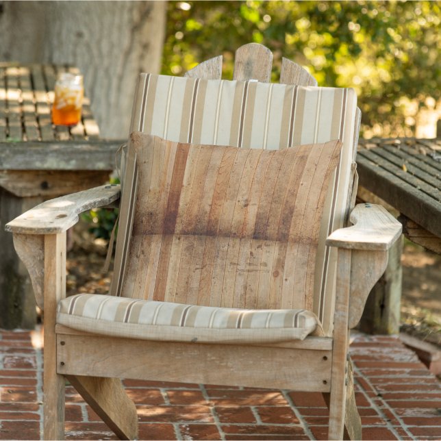 Jeter Oreiller Bois rustique Brown & Beige (Chaise)