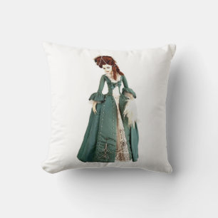 Jeter Oreiller Vert Victorian Femme