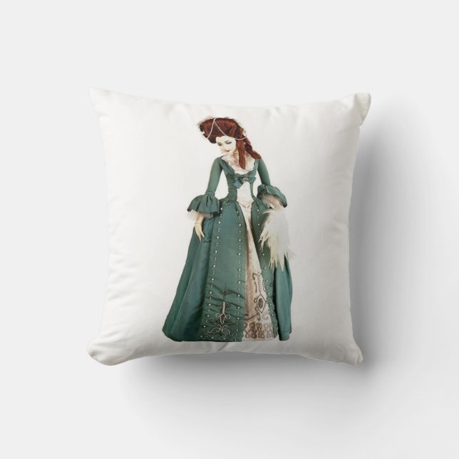 Jeter Oreiller Vert Victorian Femme (Recto)