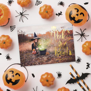 Jeter un oeil à une carte photo Halloween Boo Hall