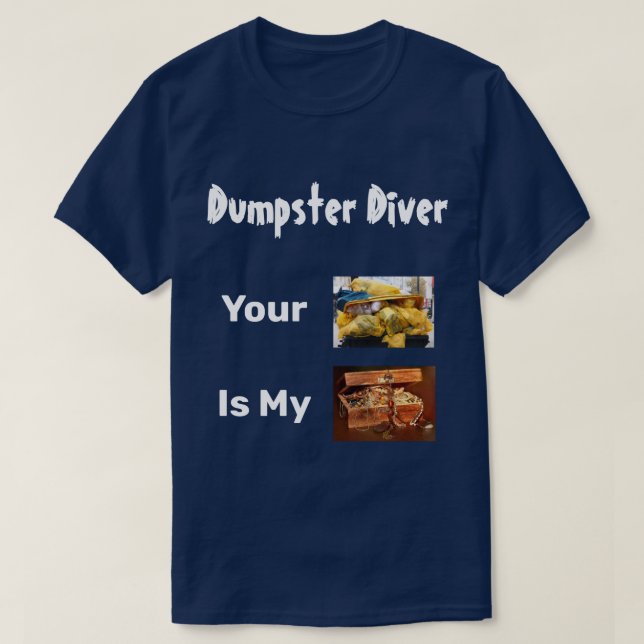 Jeteur Diver Votre Corbeille Est Mon T-Shirt Tréso (Design devant)