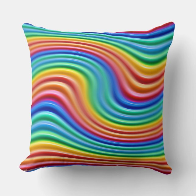 Jetez des coussins Rainbow Pride design. (Recto)