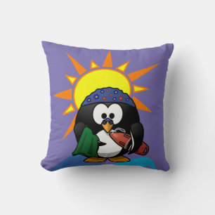 Jetez des oreillers Surfer Penguin Sun