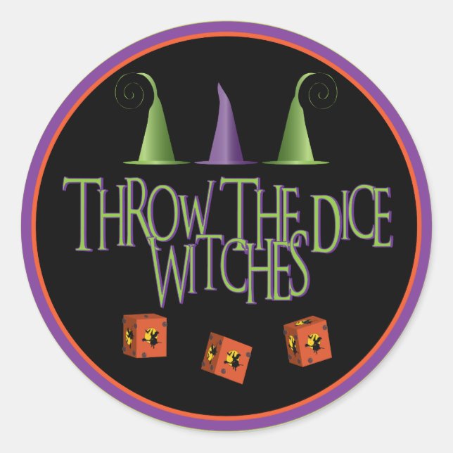 Jetez Les Stickers Dice WItches (Devant)