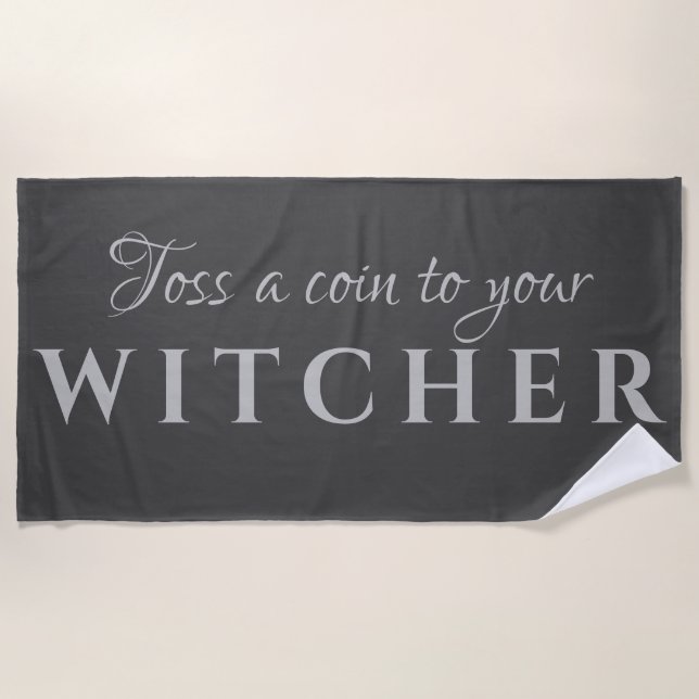 Jetez une pièce à votre serviette de bain Witcher  (Devant)