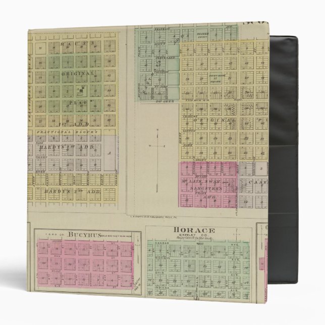 Jetmore, Scott City, Hanston, Bucyrus, Kansas Binder (Front/Inside)