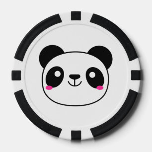 Jeton de poker d'Emoji de panda