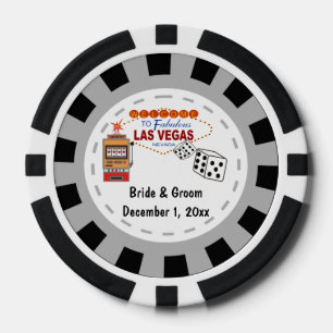 Jetons de casino de mariage à Las Vegas