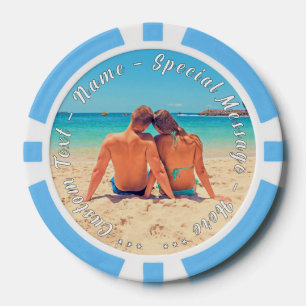 Jetons de poker avec votre photo Cadeau Ajouter un