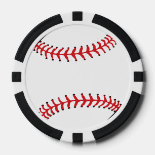 Jetons de poker design baseball