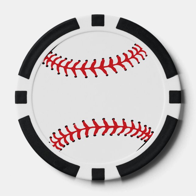 Jetons de poker design baseball (Recto)