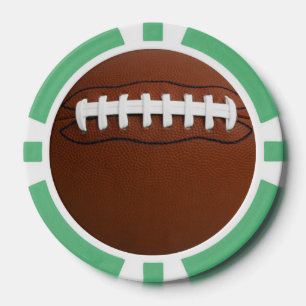 Jetons de poker design football