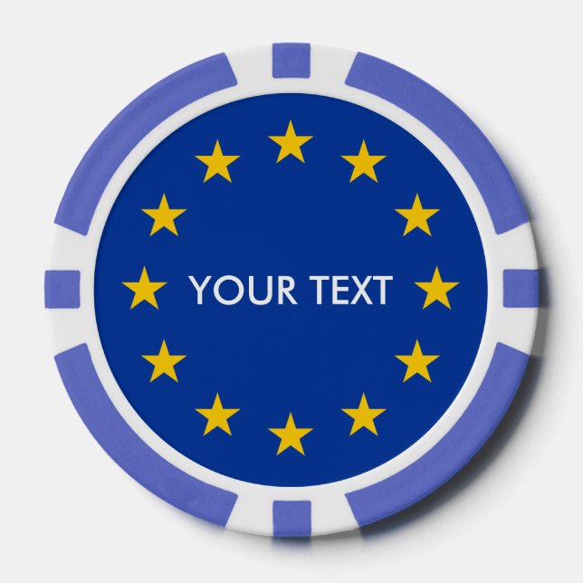 Jetons de poker drapeau de l'Union européenne pers (Recto)