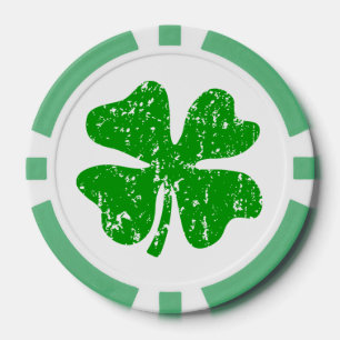 jetons de poker Jour de la Saint Patrick shamroc