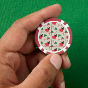 Jetons de poker Puggy Noël