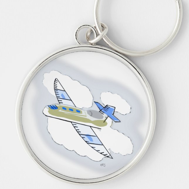 Jetplane in the Sky Keychain (Front)