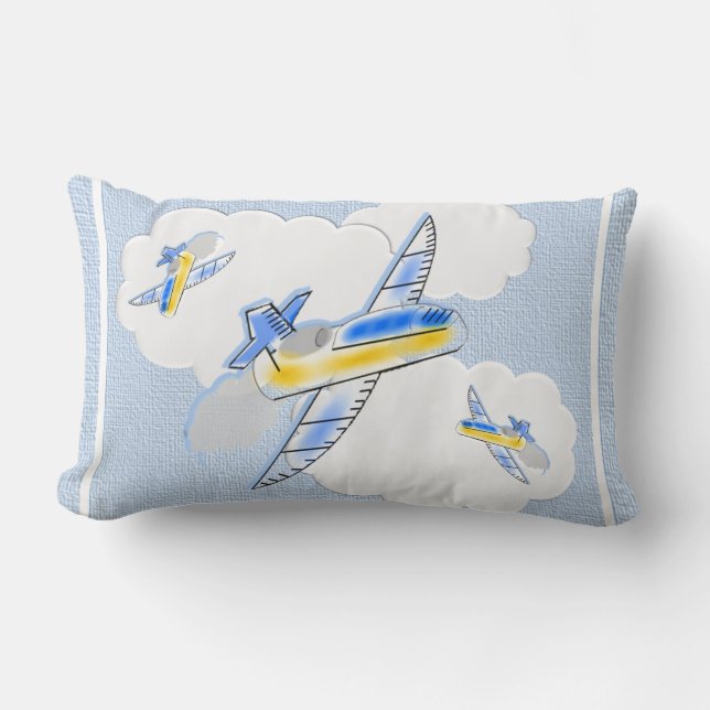 Jetplanes in the Clouds Pillows (Front)