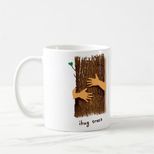 J'étreins la tasse d'arbres